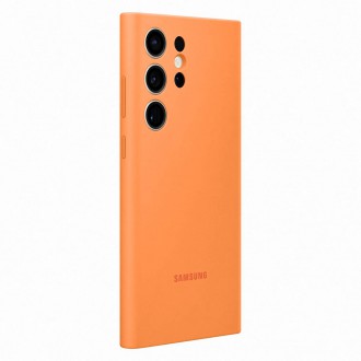 Silikonový kryt Samsung pro Samsung Galaxy S23 Ultra silikonové pouzdro oranžové (EF-PS918TOEGWW)