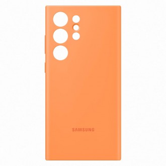 Silikonový kryt Samsung pro Samsung Galaxy S23 Ultra silikonové pouzdro oranžové (EF-PS918TOEGWW)