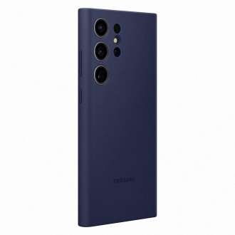 Silikonové pouzdro Samsung pro Samsung Galaxy S23 Ultra silikonové pouzdro tmavě modré (EF-PS918TNEGWW)