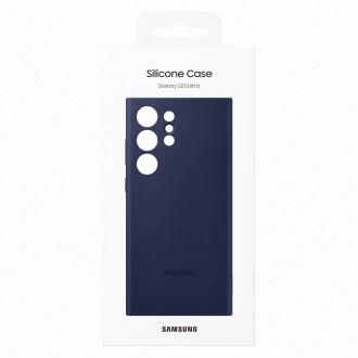 Silikonové pouzdro Samsung pro Samsung Galaxy S23 Ultra silikonové pouzdro tmavě modré (EF-PS918TNEGWW)