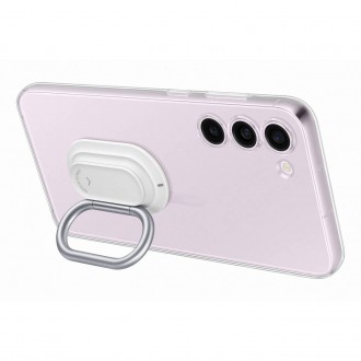 Pouzdro Samsung Clear Gadget Case pro Samsung Galaxy S23+ stojánek na krycí kroužek průhledný (EF-XS916CTEGWW)