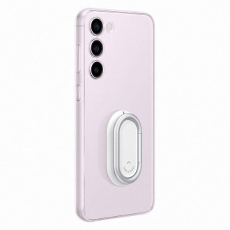 Pouzdro Samsung Clear Gadget Case pro Samsung Galaxy S23+ stojánek na krycí kroužek průhledný (EF-XS916CTEGWW)
