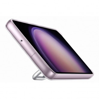 Pouzdro Samsung Clear Gadget Case pro Samsung Galaxy S23+ stojánek na krycí kroužek průhledný (EF-XS916CTEGWW)