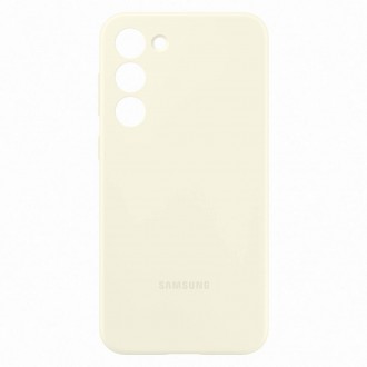 Pouzdro Samsung Silicone Cover pro Samsung Galaxy S23+ bavlněný silikonový obal (EF-PS916TUEGWW)