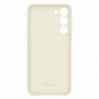 Pouzdro Samsung Silicone Cover pro Samsung Galaxy S23+ bavlněný silikonový obal (EF-PS916TUEGWW)