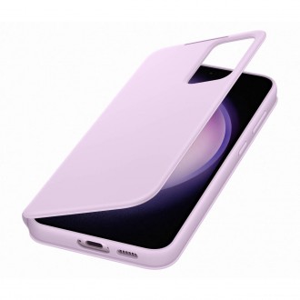 Pouzdro Samsung Smart View Wallet pro Samsung Galaxy S23+ Kryt s peněženkou Smart Flip Window Card Wallet Lilac (EF-ZS916CVEGWW)