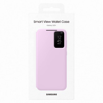 Pouzdro Samsung Smart View Wallet pro Samsung Galaxy S23+ Kryt s peněženkou Smart Flip Window Card Wallet Lilac (EF-ZS916CVEGWW)