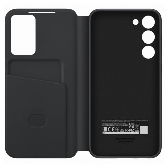 Pouzdro Samsung Smart View Wallet Case pro kryt Samsung Galaxy S23+ s chytrým výklopným okénkem, peněženka na karty černá (EF-ZS916CBEGWW)