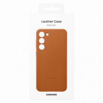 Pouzdro Samsung Leather Cover pro Samsung Galaxy S23+ pouzdro z pravé velbloudí kůže (EF-VS916LAEGWW)