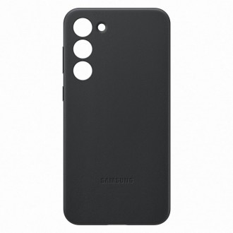 Pouzdro Samsung Leather Cover pro Samsung Galaxy S23+ pouzdro z přírodní kůže černé (EF-VS916LBEGWW)