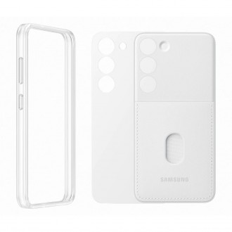 Samsung Frame Cover pro pouzdro Samsung Galaxy S23 s vyměnitelnými zadními stranami bílé (EF-MS911CWEGWW)