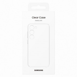 Pouzdro Samsung Clear Cover pro Samsung Galaxy S23 gelové pouzdro transparentní (EF-QS911CTEGWW)