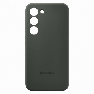 Silikonový kryt Samsung pro Samsung Galaxy S23 silikonový obal khaki (EF-PS911TGEGWW)