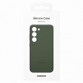 Silikonový kryt Samsung pro Samsung Galaxy S23 silikonový obal khaki (EF-PS911TGEGWW)