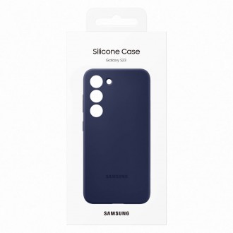 [RETURNED ITEM] Silikonový kryt Samsung pro Samsung Galaxy S23 silikonový obal tmavě modrý (EF-PS911TNEGWW)