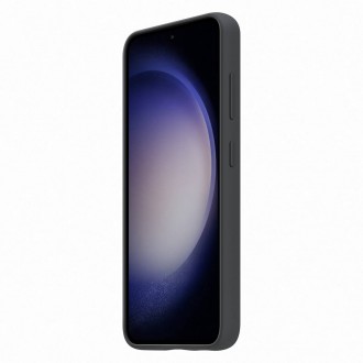 Silikonový kryt Samsung Silicon Grip Cover Case pro Samsung Galaxy S23 silikonový kryt s páskem na zápěstí černý (EF-GS911TBEGWW)