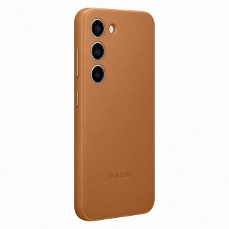 Pouzdro Samsung Leather Cover pro Samsung Galaxy S23 pouzdro z pravé velbloudí kůže (EF-VS911LAEGWW)