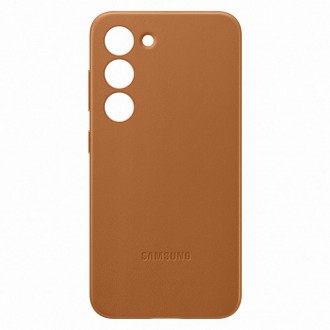 Pouzdro Samsung Leather Cover pro Samsung Galaxy S23 pouzdro z pravé velbloudí kůže (EF-VS911LAEGWW)