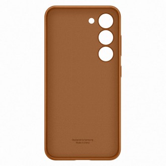 Pouzdro Samsung Leather Cover pro Samsung Galaxy S23 pouzdro z pravé velbloudí kůže (EF-VS911LAEGWW)
