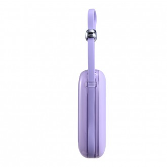 Powerbanka Joyroom 10000mAh Jelly Series 22,5W s vestavěným USB C kabelem fialová (JR-L002)