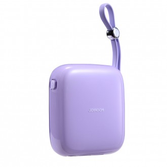 Powerbanka Joyroom 10000mAh Jelly Series 22,5W s vestavěným USB C kabelem fialová (JR-L002)
