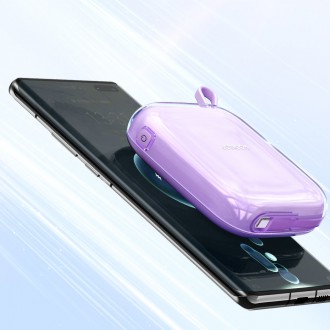 Powerbanka Joyroom 10000mAh Jelly Series 22,5W s vestavěným USB C kabelem fialová (JR-L002)