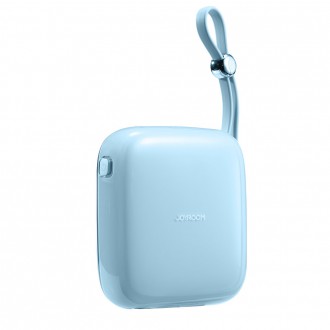 Powerbanka Joyroom 10000mAh Jelly Series 22,5W s vestavěným Lightning kabelem modrý (JR-L003)