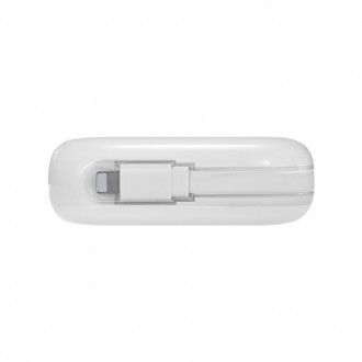 Powerbanka Joyroom 10000mAh Jelly Series 22,5W s vestavěným Lightning kabelem bílý (JR-L003)