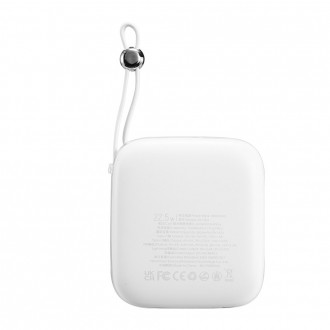 Powerbanka Joyroom 10000mAh Jelly Series 22,5W s vestavěným Lightning kabelem bílý (JR-L003)