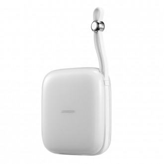 Powerbanka Joyroom 10000mAh Jelly Series 22,5W s vestavěným Lightning kabelem bílý (JR-L003)