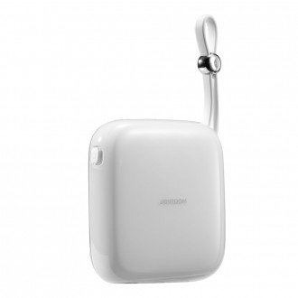 Powerbanka Joyroom 10000mAh Jelly Series 22,5W s vestavěným Lightning kabelem bílý (JR-L003)