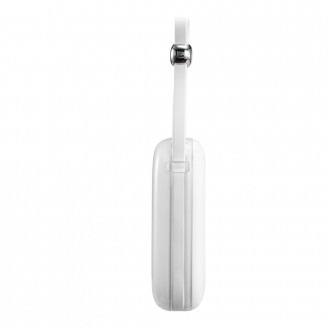 Powerbanka Joyroom 10000mAh Jelly Series 22,5W s vestavěným Lightning kabelem bílý (JR-L003)