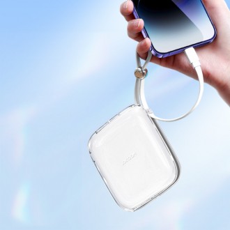 Powerbanka Joyroom 10000mAh Jelly Series 22,5W s vestavěným Lightning kabelem bílý (JR-L003)
