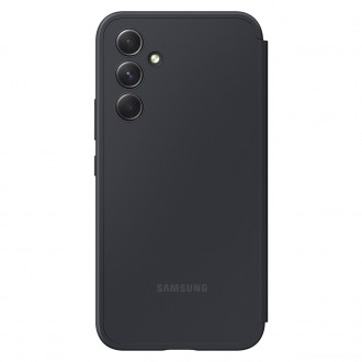 Pouzdro Samsung Smart View Wallet pro Samsung Galaxy A54 5G Cover with Smart Flip Window Card Wallet Black (EF-ZA546CBEGWW)