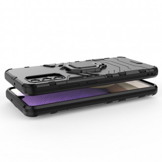 Ring Armor Case Kickstand Tough Rugged Cover for Samsung Galaxy A32 4G black