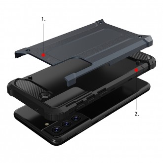 Kryt hybridního pouzdra Hybrid Armor armored pro Samsung Galaxy S21 FE černý
