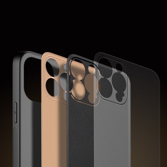 Dux Ducis Yolo elegant case made of soft TPU and PU leather for iPhone 13 Pro black