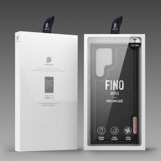 Dux Ducis Fino case is made of nylon material for Samsung Galaxy S22 Ultra black