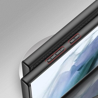 Dux Ducis Fino case is made of nylon material for Samsung Galaxy S22 Ultra black