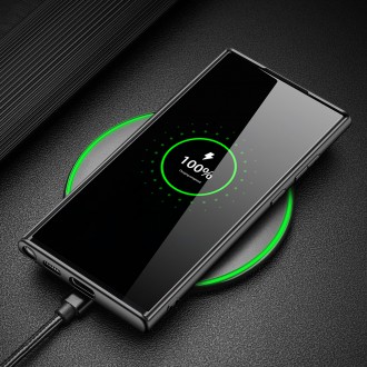 Dux Ducis Fino case is made of nylon material for Samsung Galaxy S22 Ultra black