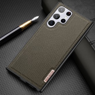 Dux Ducis Fino case is made of nylon material for Samsung Galaxy S22 Ultra black