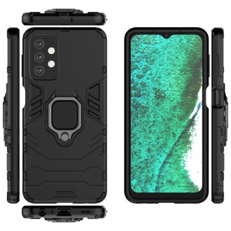 Ring Armor tough hybrid case cover + magnetic holder for Samsung Galaxy A33 5G black