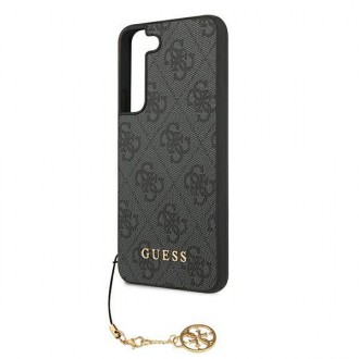 Guess GUHCS22MGF4GGR S906 S22+ szary/grey hardcase 4G Charms Collection