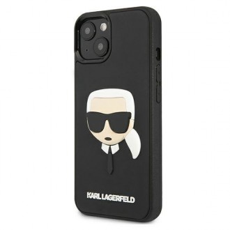 Karl Lagerfeld KLHCP13MKH3DBK iPhone 13 6,1" czarny/black hardcase 3D Rubber Karl`s Head
