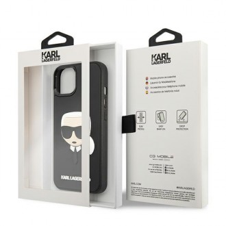 Karl Lagerfeld KLHCP13MKH3DBK iPhone 13 6,1" czarny/black hardcase 3D Rubber Karl`s Head