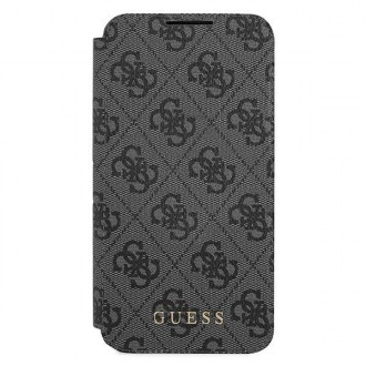 Guess GUBKS22MG4GFGR S22+ S906 szary/grey book 4G Metal Gold Logo
