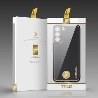 Dux Ducis Yolo elegant cover made of ecological leather for Samsung Galaxy S22 black