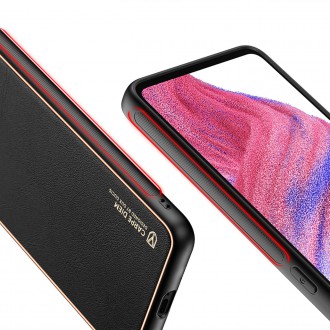 Dux Ducis Yolo elegant cover made of ecological leather for Samsung Galaxy A53 5G black