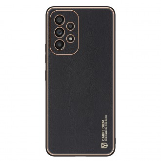 Dux Ducis Yolo elegant cover made of ecological leather for Samsung Galaxy A53 5G black