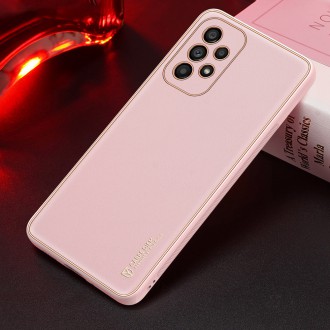 Dux Ducis Yolo elegant cover made of ecological leather for Samsung Galaxy A53 5G pink